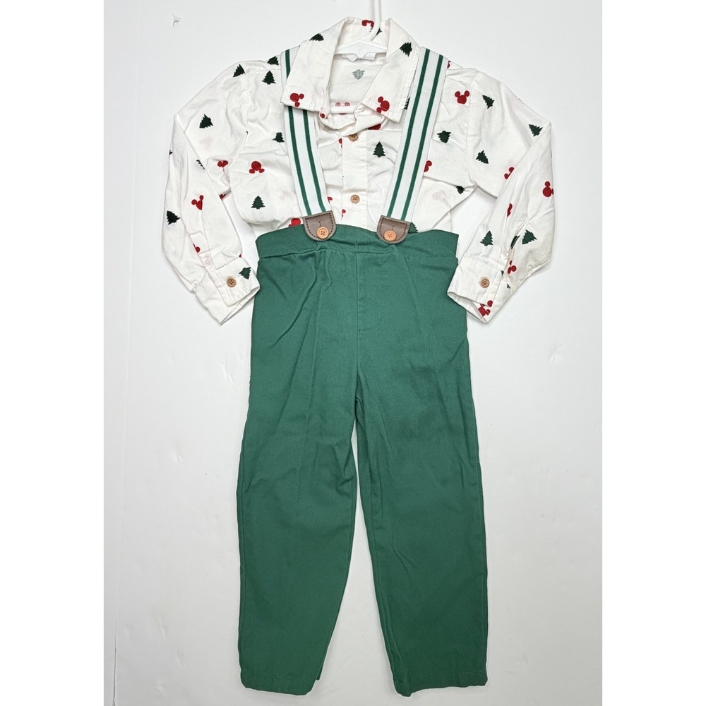 Disney Mickey Mouse Christmas Toddler Outfit 2T Shirt and Pants